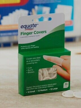 Equate White Latex Finger Protectors (36 Pack)